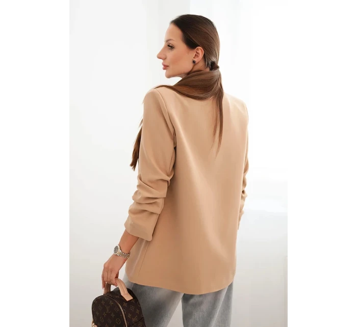 Elegantní sako s klopami model 21407147 - K-Fashion