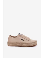 Dámské tenisky s pletením model 21693309 Béžové - Lee Cooper