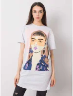 Tunika D12022O02382A světle šedá