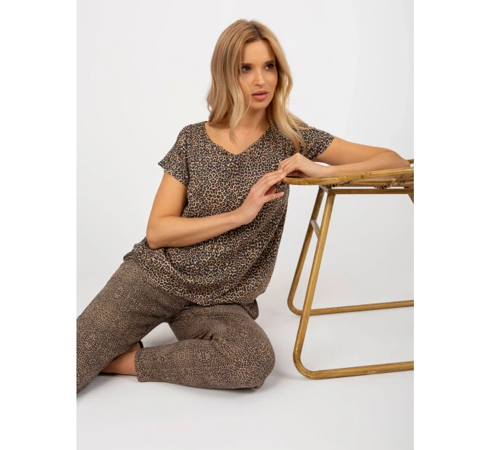 Halenka D73771R10978Q hnědá Halenka D73771R10978Q hnědá