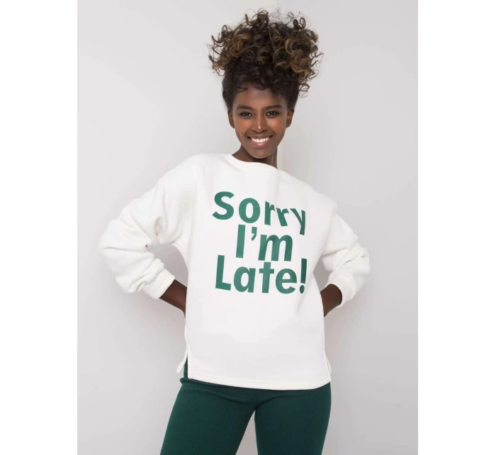 Mikina EM BL 624.90P bílá zelená Mikina EM BL 624.90P bílá zelená