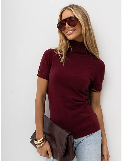 Sweter IR SW model 22303428 bordowy - FPrice