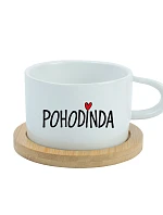 POHODINDA - bílý hrníček makronka 200 ml
