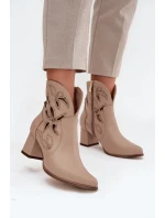 Boty na podpatku  model 219129 Step in style