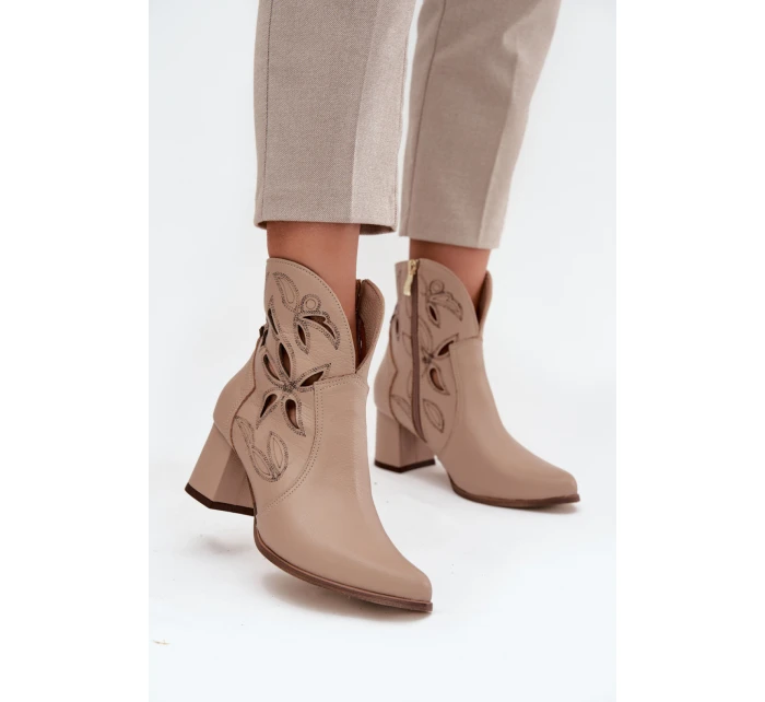 Boty na podpatku  model 219129 Step in style