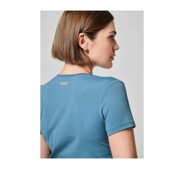 CASALL Essential Mesh Detail Tee modrá