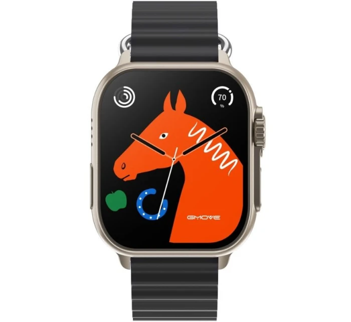 RUBICON RNCF17 Titan/Black Pánské chytré hodinky SMARUB268 RUBICON RNCF17 Titan/Black Pánské chytré hodinky SMARUB268