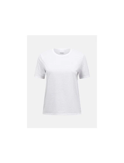 Dámské tričko PEAK PERFORMANCE W Explore Graphic Tee, bílá barva