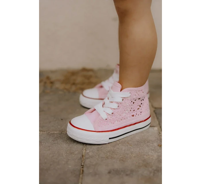Dětské vysoké tenisky Pink Mona