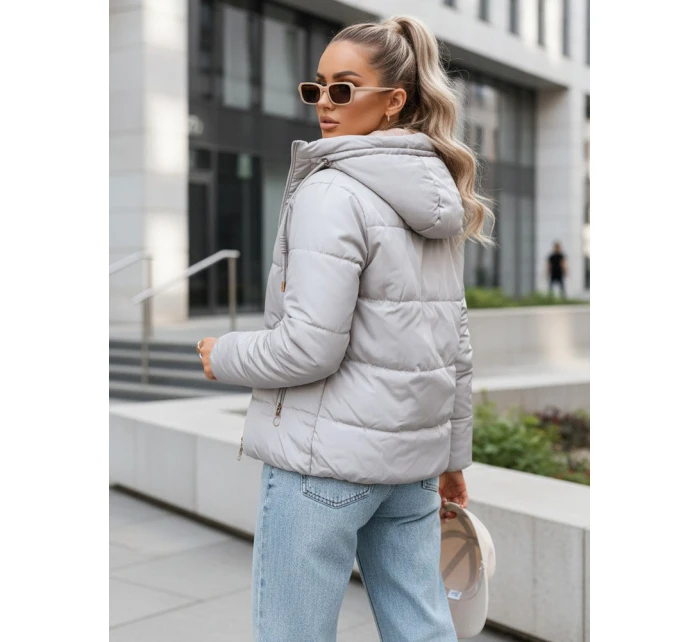 Dámská přechodná bunda oboustranně prošívaná VICTORIA SNUG šedá TY3696