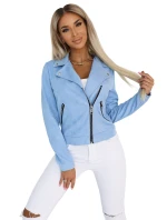 Semišová s dlouhými rukávy a zipy MODRÁ model 21227409 - numoco basic