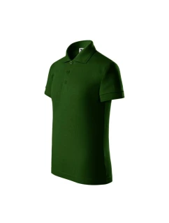 Dětská polokošile Pique (lahvově zelená)