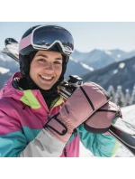 Zimní rukavice Meteor Hazy XS růžová/černá Zimní rukavice Meteor Hazy XS růžová/černá