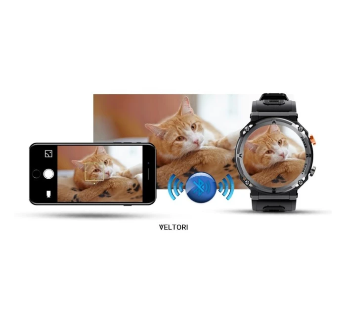 VELTORI VT130-1 Smartwatch Černý silikonový řemínek