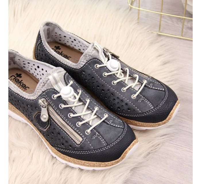 damskie sportowe granatowe model 22035565 - Rieker