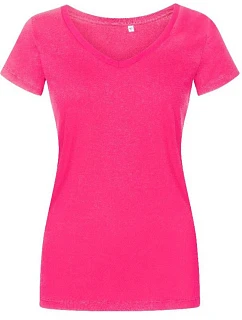 Promodoro 1525 Dámské tričko X.O s výstřihem do V 40.1525 bright rose