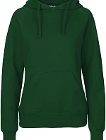 Neutral O 83101 Dámská mikina s kapucí z bio bavlny 77.8311 bottle green