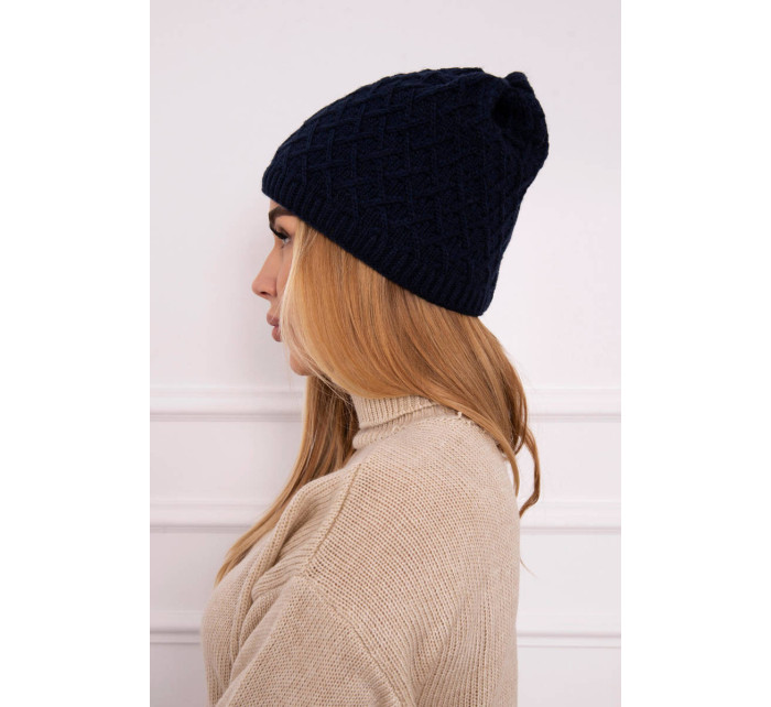 Fleecová čepice model 18750829 tmavě modrá - K-Fashion