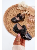 dětské baleríny na suchý zip s mašlí černé model 21654243 - EVENTO