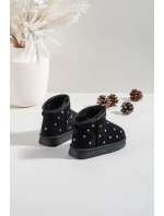 Dětské sněhule srdíčka Černé Gracina Dětské sněhule srdíčka Černé Gracina