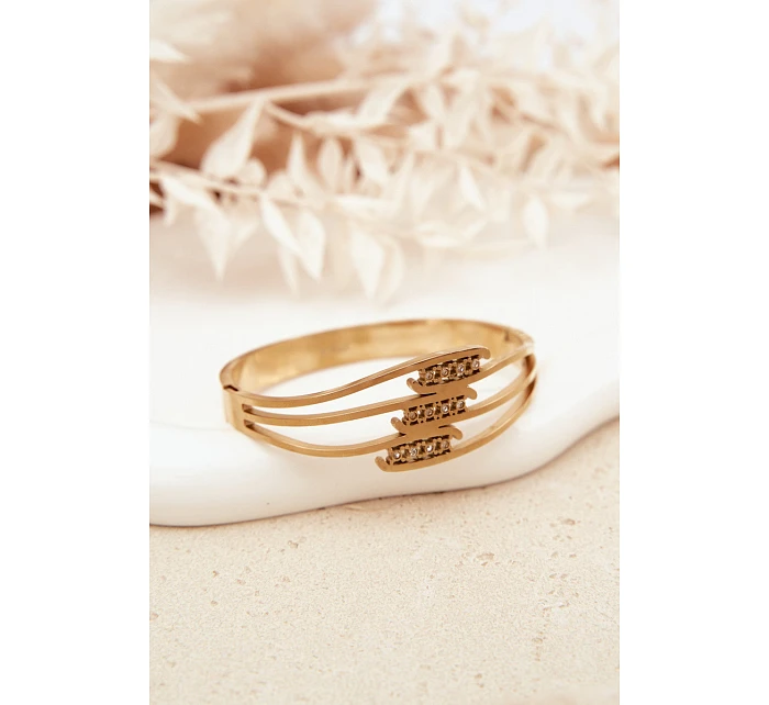 Dámský náramek ze nerezové oceli zlatý Dámský náramek ze nerezové oceli zlatý