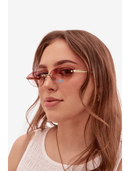 Dámské sluneční brýle s UV filtrem Růžové