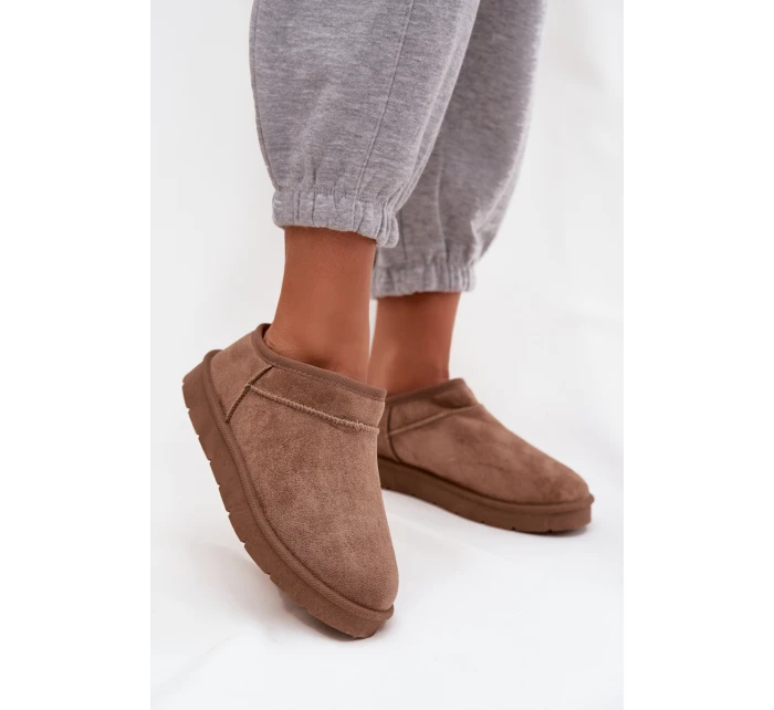 Dámské sněhule Serenne s kožešinou – hnědé Dámské sněhule Serenne s kožešinou – hnědé