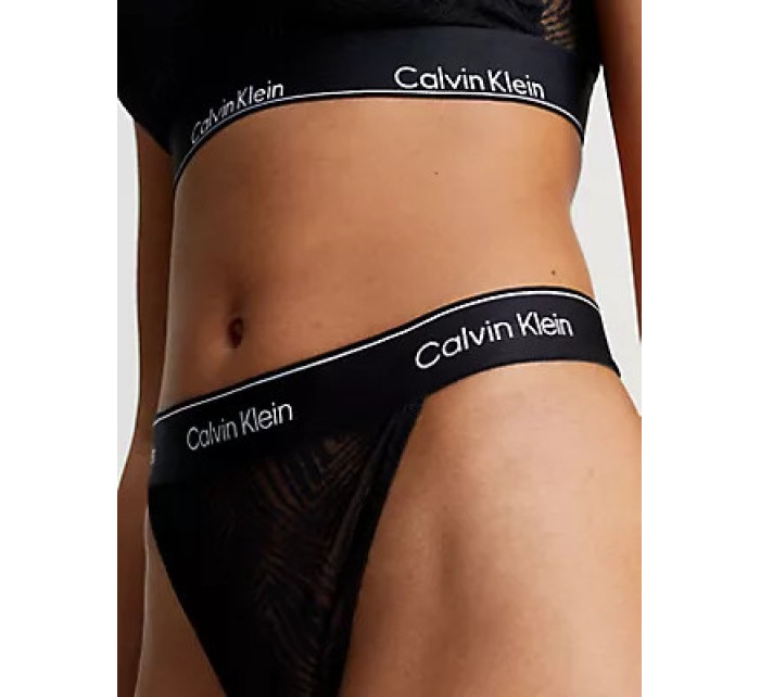 Spodní prádlo Dámské kalhotky STRING THONG 000QF7714EUB1 - Calvin Klein