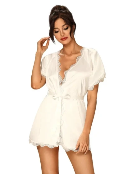 Saténový župan Prima Neve peignoir - Obsessive