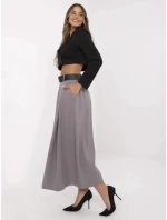 Dámská dlouhá sukně MI SD 88653.89 Šedá - FPrice