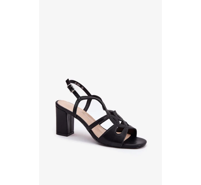 Sandály na podpatku model 212836 Step in style Sandály na podpatku model 212836 Step in style