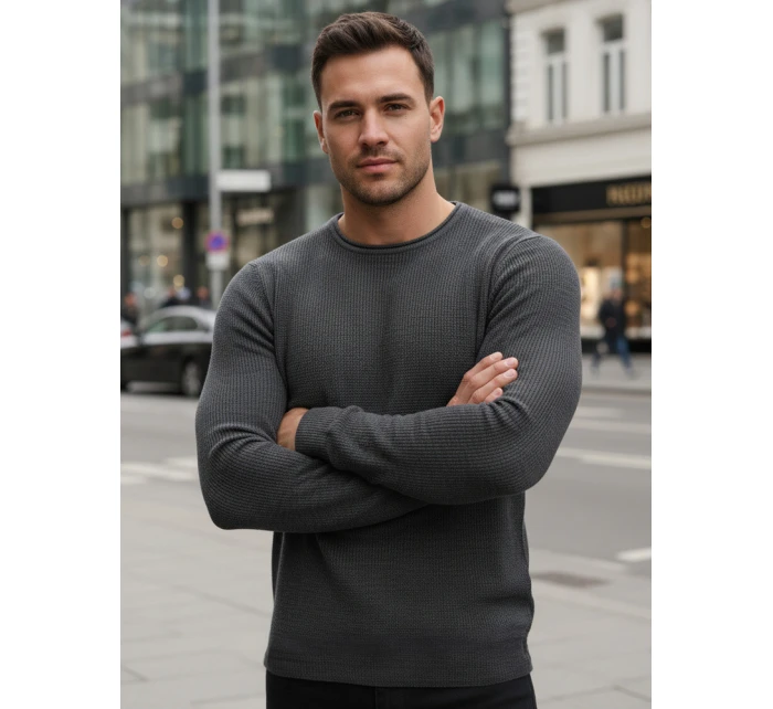 Pánský antracitový svetr WX2293z Pánský antracitový svetr WX2293z