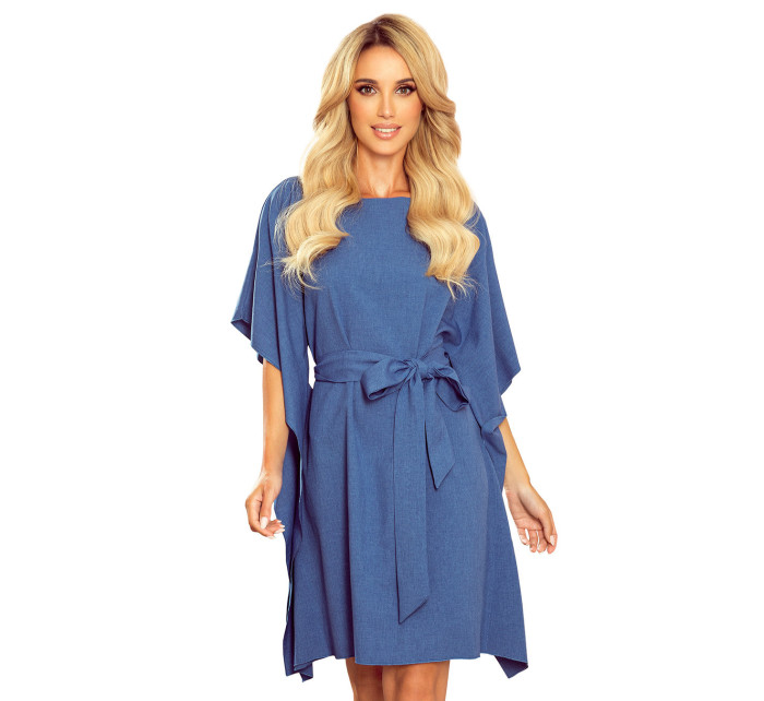 SOFIA Dámské šaty ve světle modré barvě a se vzorem model 9093703 - numoco