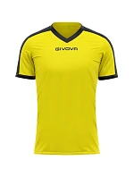 Givova Revolution Interlock tričko žluto-černé MAC04 0710 Givova Revolution Interlock tričko žluto-černé MAC04 0710