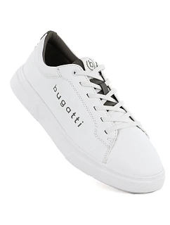 Pánské bílé sportovní polobotky Bugatti TT153111