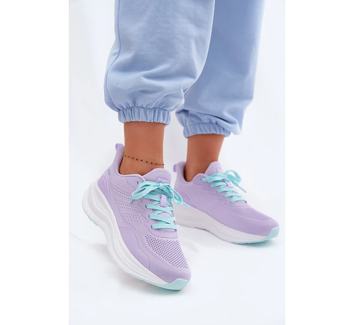 Dámské sportovní boty na platformě Levandulové Gelirae Dámské sportovní boty na platformě Levandulové Gelirae