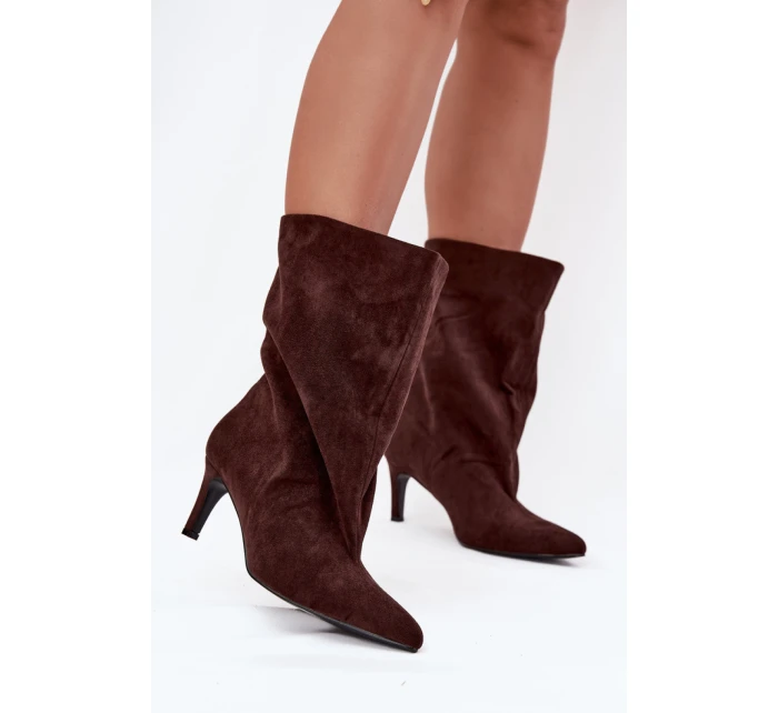 Boty na podpatku model 222511 Step in style Boty na podpatku model 222511 Step in style