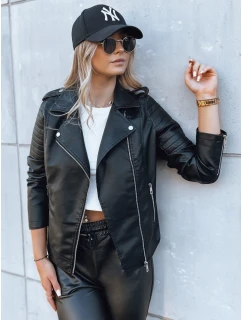 Dámská kožená bunda black Dstreet model 21971229 - FashionStreet