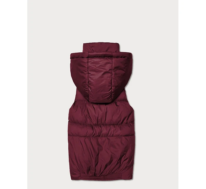bezrękawnik damski z kapturem Goodlookin bordowy model 22037934 - S'WEST