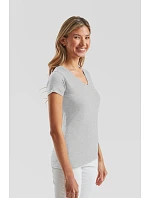 Fruit of the Loom Lady-Fit Iconic 150 V-Neck T Dámské tričko s výstřihem do V 16.1444 fuchsia Fruit of the Loom Lady-Fit Iconic 150 V-Neck T Dámské tričko s výstřihem do V 16.1444 fuchsia