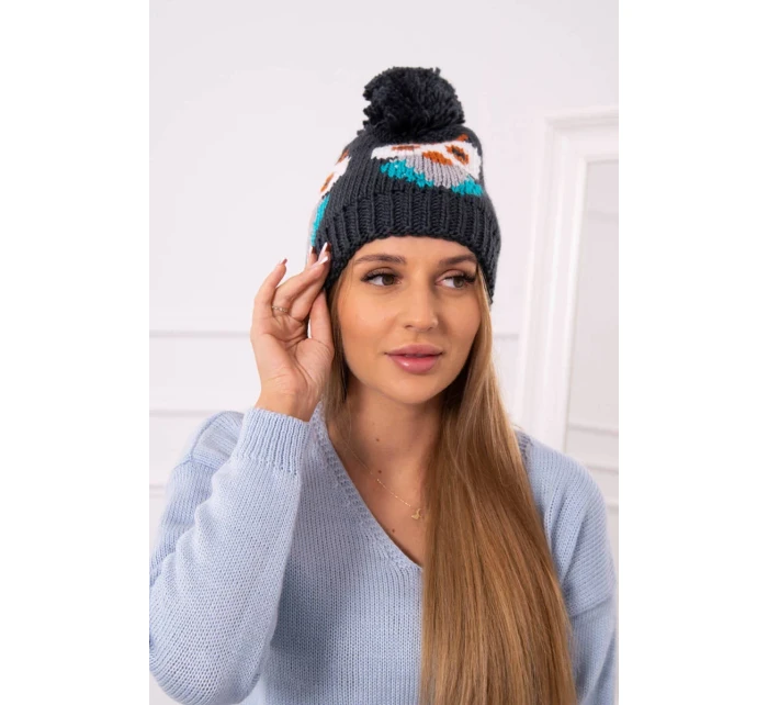 Dámská čepice Owl K340 navy blue