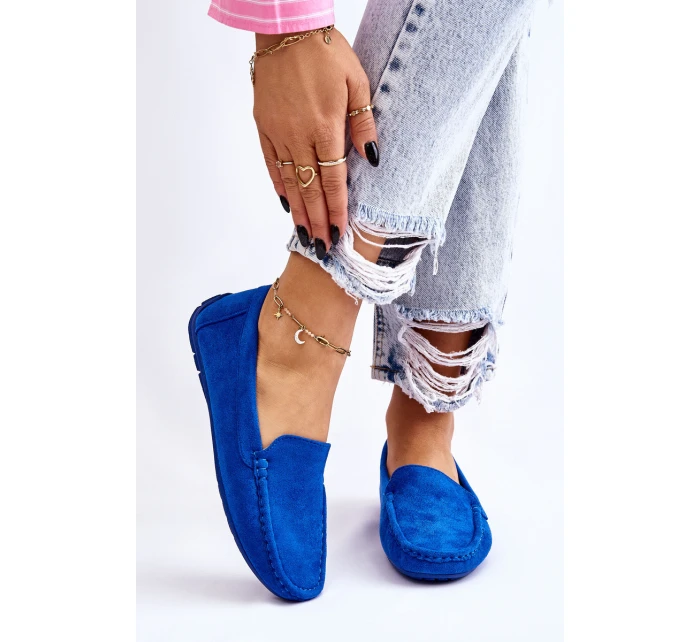 Dámské Semišové Mokasíny Modre model 21608199 - EVENTO Dámské Semišové Mokasíny Modre model 21608199 - EVENTO