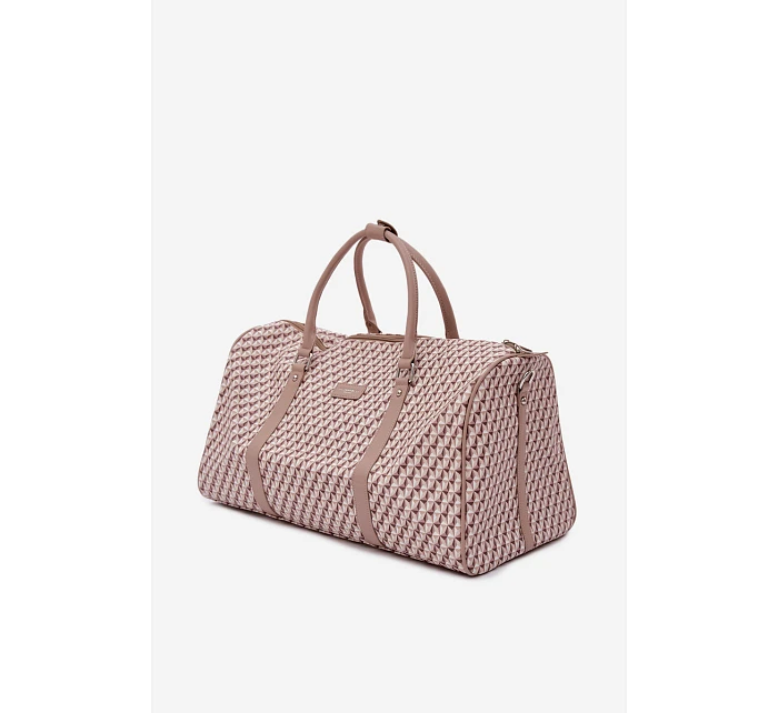 Vzorovaná Cestovní Taška Béžová Dámská model 22111584 - Flora&Co