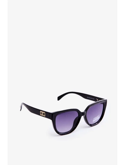 Dámské sluneční brýle se zlatými detaily UV400 černá Dámské sluneční brýle se zlatými detaily UV400 černá