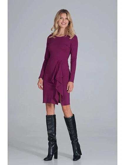 Dámské šaty model 19147452 Fuchsia - Figl