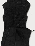 Dámská plyšová vesta HH005-1 Černá - J.STYLE