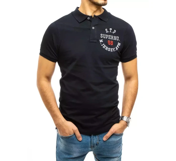 FashionStreet pánská tmavě modrá polokošile PX0418