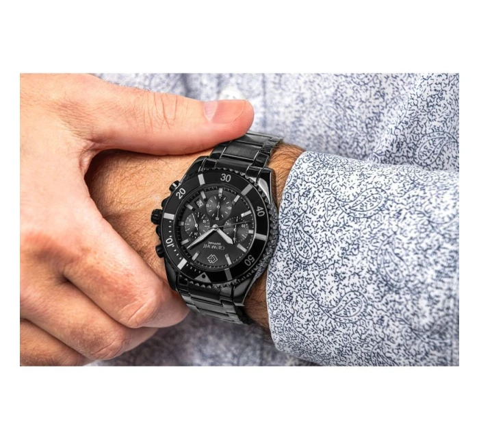 Pánské hodinky Giewont Chronograph Sapphire Black GW3970-B4