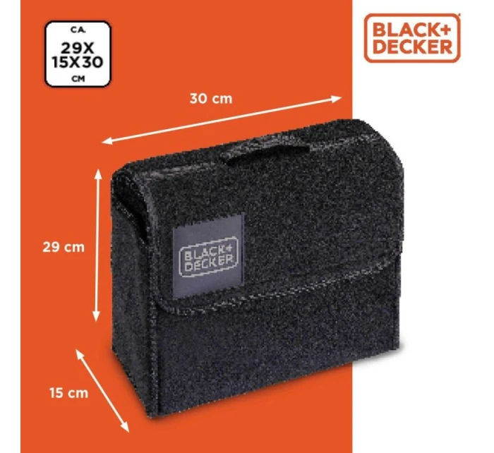 Přepravní kufr ORGANISER 29X15X30cm BLACK + DECKER