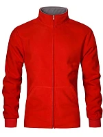 Promodoro 7971 Pánská dvojitá fleecová bunda 40.7971 red/light grey Promodoro 7971 Pánská dvojitá fleecová bunda 40.7971 red/light grey